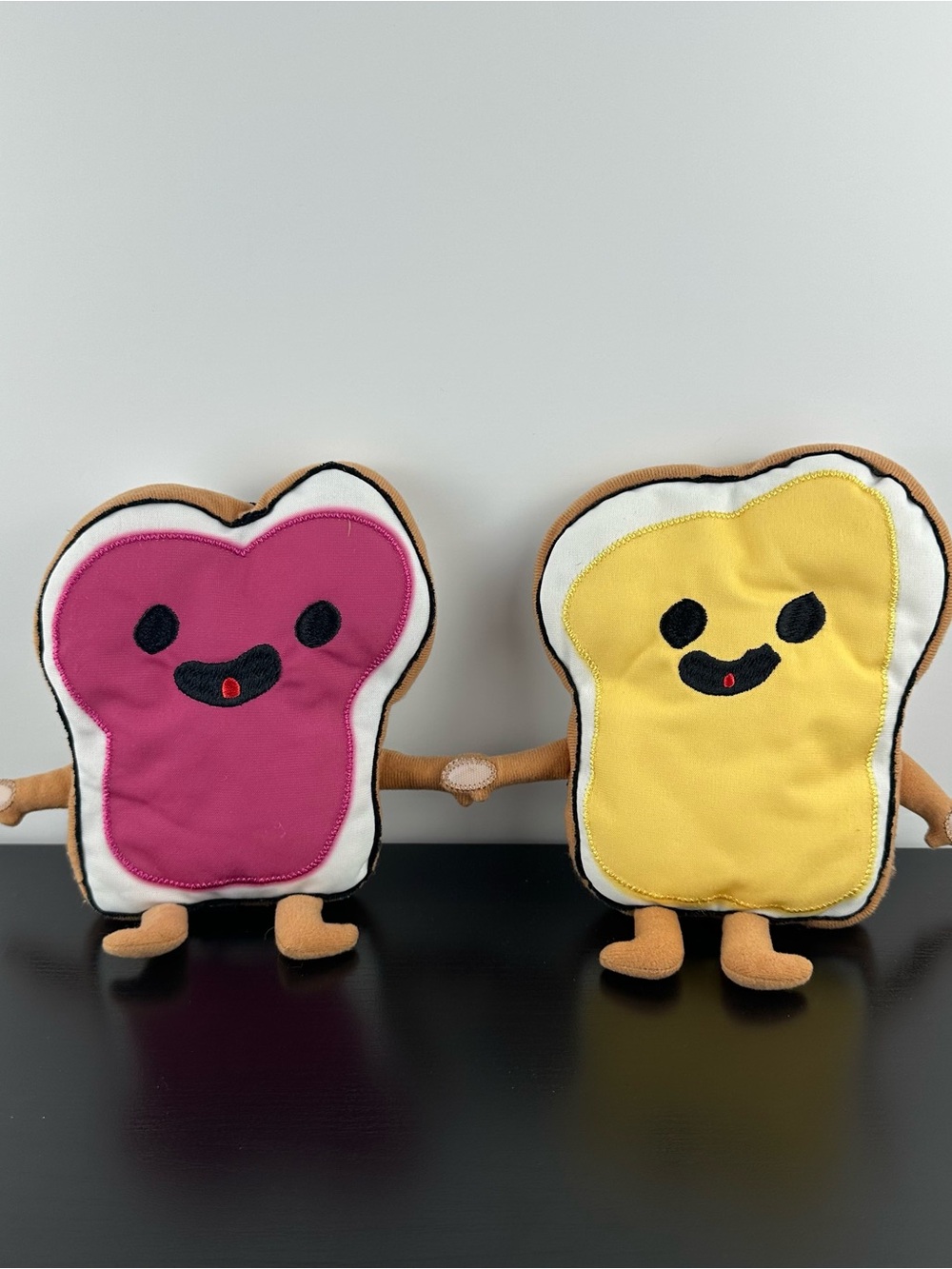 Ikea Sagoskatt Sandwhich Friends Toast Penut Butter and Jelly 7.5” Plush Stuffed